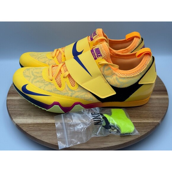 Nike Zoom Pole Vault Elite Track Citron Pulse Spikes FZ9649-800 Men’s Size 10